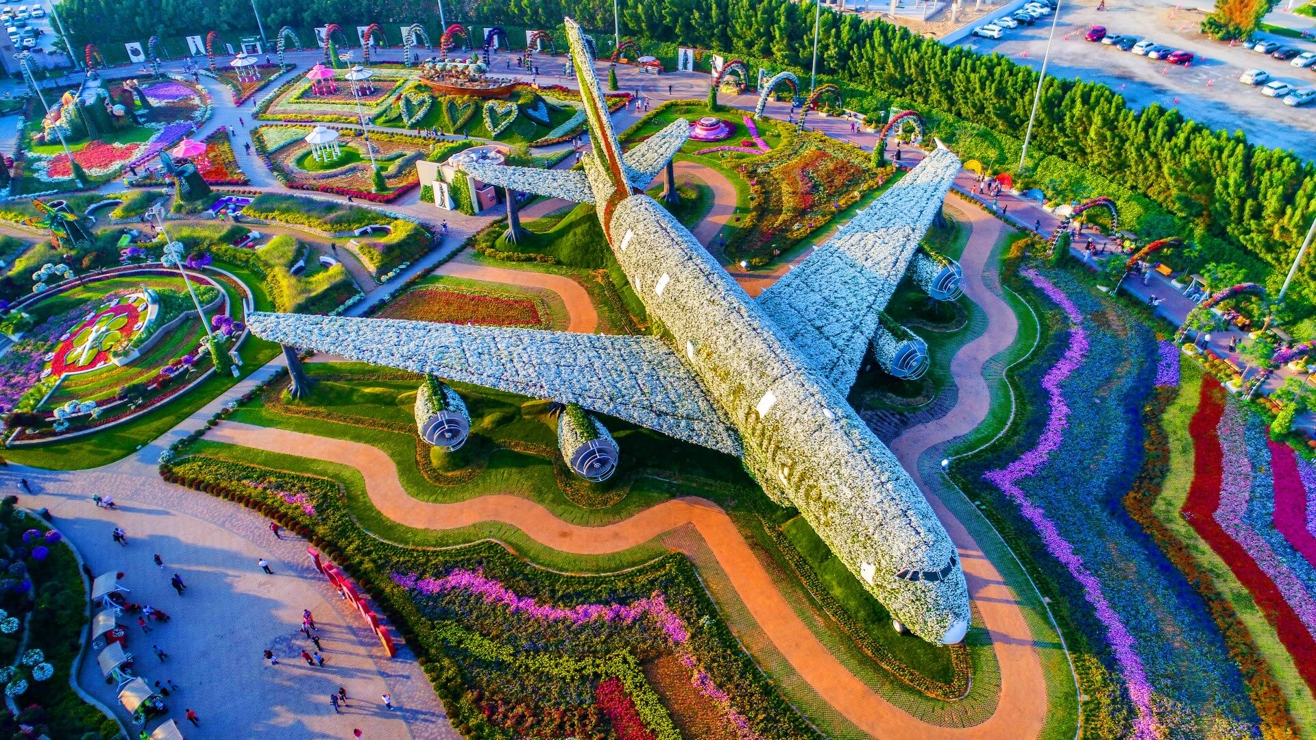 حديقة دبي المعجزة أكبر حديقة زهور طبيعية في العالم دليل